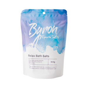 Byron Epsom Salts Relax Bath Salts 500g RELAX UNWIND STRESS RELIEF