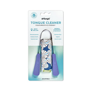 Dr Tung's Stainless Steel Tongue Cleaner (Handle Colour May Vary)