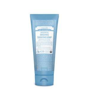 Dr Bronner's Organic Shaving Soap Unscented 207mL ALL NATURAL, NON-IRRITATING - The Healthy Household