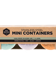 Load image into Gallery viewer, Ever Eco Stainless Steel Mini Containers - Set of 3 x 60mL - The Healthy Household
