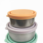 Load image into Gallery viewer, Ever Eco Stainless Steel Round Containers - Set of 3 (150mL, 280mL &amp; 500mL) - The Healthy Household
