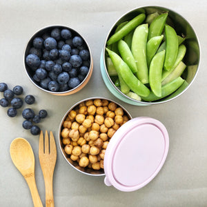 Ever Eco Stainless Steel Round Containers - Set of 3 (150mL, 280mL & 500mL) - The Healthy Household
