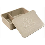 Load image into Gallery viewer, **20% OFF**EcoSouLife Rice Husk On The Go Lunch Box Spork Set (L17cm x W12cm x H5.5cm) *LAST ONE*
