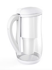 Load image into Gallery viewer, Ecobud Gentoo Glass Alkaline Water Filter Jug in White 1.5L (with 1 x Filter Cartridge Included)
