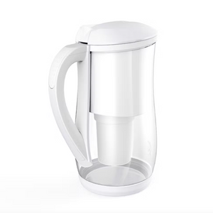 Ecobud Gentoo Glass Alkaline Water Filter Jug in White 1.5L (with 1 x Filter Cartridge Included)