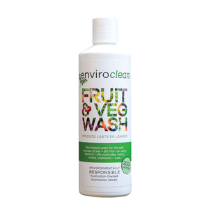Enviroclean Fruit and Veg Wash 500mL REMOVES WAX, PESTICIDES & POLLUTANTS - The Healthy Household
