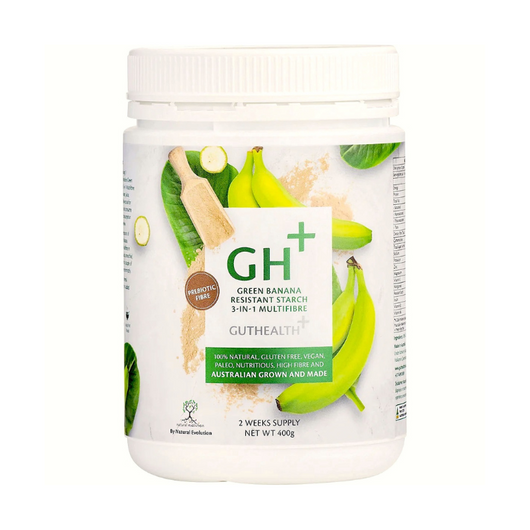 Natural Evolution Guthealth+ Green Banana Resistant Starch 3-in-1 Multifibre G/F 400g