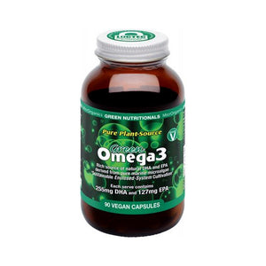 Green Nutritionals Green Omega 3 Vegan (255mg DHA + 127mg EPA Per Serve) 90 Capsules