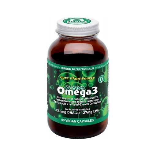 Green Nutritionals Green Omega 3 Vegan (255mg DHA + 127mg EPA Per Serve) 90 Capsules