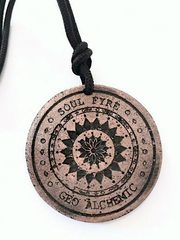Load image into Gallery viewer, GeoAlchemic Elite Protection Pendants: Shungite + Copper + Resin + Activation Symbols
