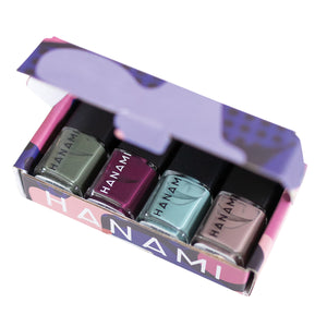 Hanami Nail Polish Collection Solstice 9ml x 4 Pack (Sherry, Stormy Weather, Still & The Moss)