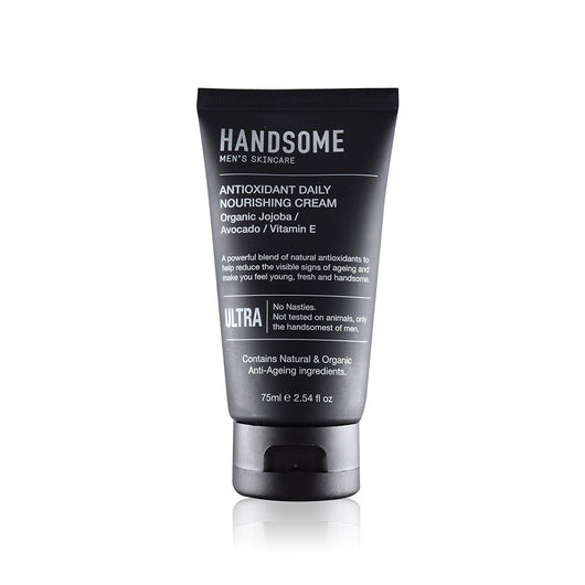 Handsome Men's Organic Skincare Antioxidant Daily Nourishing Cream Jojoba/Avocado/Vitamin E 75mL *LAST ONE*