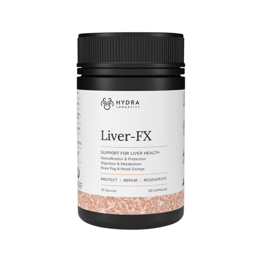 Hydra Longevity Liver-FX, Phase I & II Liver Support 60 Capsules *PRE-ORDER, AWAITING SUPPLIER STOCKS!*