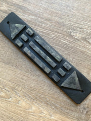 Load image into Gallery viewer, GeoAlchemic New Earth Grid Activator Luxor Bar 300mm: Shungite + Selenite + Kyanite + Resin *LAST ONE*
