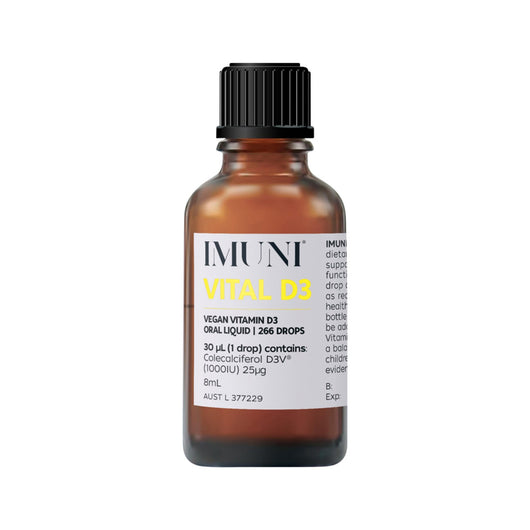 ***65% OFF**EXP 12/23**LAST TWO***IMUNI Vital D3 (Vegan Vitamin D3) Oral Liquid 8mL, 1000IU Per Drop