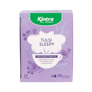 Kintra Foods Herbal Tea Bags ~ Tulsi Sleepy Extra Strength Herbal Tea (25 Bags)