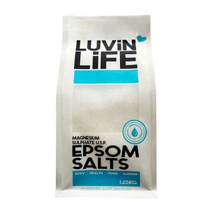 Luvin Life Epsom Salts 1.25kg - Magnesium Sulphate US Pharmaceutical Grade - The Healthy Household