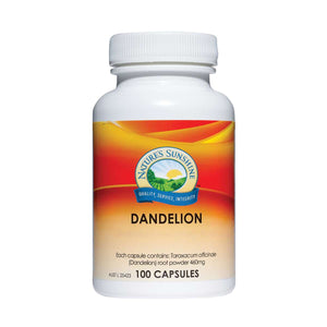 Nature's Sunshine Dandelion 460mg 100 Capsules LIVER & IMMUNE SUPPORT
