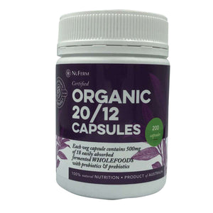 Probiotic Foods for Everyone  ORGANIC 20/12, 18 Organic Fermented Prebiotic & Probiotic Wholefoods  -  CAPSULES OR POWDER