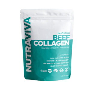 NutraViva NesProteins Beef Collagen Hydrolysate 450g Grass Fed & Finished Kosher GF DF