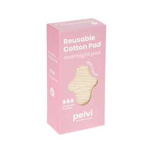 Pelvi Reusable Pad 100% Cotton - Overnight (Heavy Flow)