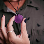 Load image into Gallery viewer, Orgone Effects STELLAR PENDANT VIOLET FLAME® Portable Personal EMR Protection
