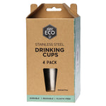 Load image into Gallery viewer, Ever Eco Stainless Steel Drinking Cups 4 x 500mL - The Healthy Household
