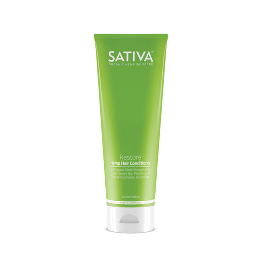 Sativa Restore Hemp Conditioner 200mL (VEGAN, ORGANIC, TOXIN-FREE) - The Healthy Household