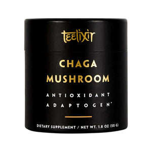 ***50% OFF**EXP 15/3/24**LAST ONE^^^Teelixir Organic Chaga Mushroom (Antioxidant Adaptogen) 50g
