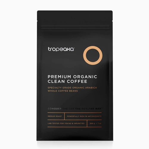 Tropeaka Premium Organic Clean Coffee (Whole Beans) 200g