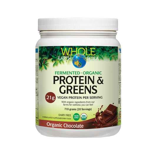 Whole Earth & Sea Protein & Greens Organic Chocolate 710g CLEAN VEGAN SUPERFOOD PROTEIN