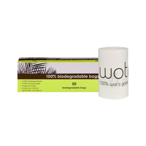 Wotnot 100% Certified Biodegradable & Compostable Multi-Purpose Bags 50 Pack