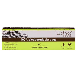Wotnot 100% Biodegradable & Compostable Nappy Bags 50 Pack - The Healthy Household
