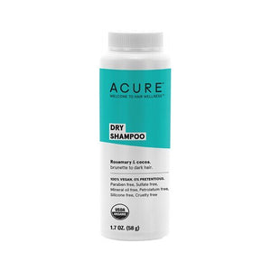 Acure Dry Shampoo For Brunette To Dark Hair Types 58g (VEGAN, ORGANIC, PHALATE-FREE) *LAST ONE*